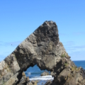 Photo of rock arch at Tarlair Beach