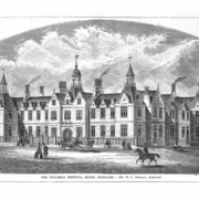 Black and White sketch of Chalmers Hospital Banff