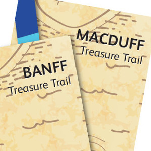 Detail of Banff and Macduff treasure trail booklets