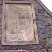 Provost Douglas’s plaque beside the entrance to St Mary’s kirkyard.