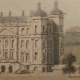 Lightly coloured picture of Duff House from SSE