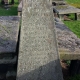 Colour photo of triangular-ish gravestone