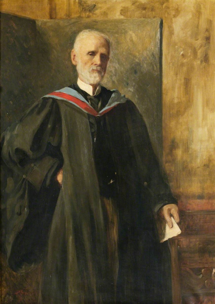 Colour image of a painting showing a distinguished grey haired man.