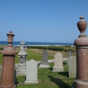 View of the Moray Firth from Boyndie Churchyard