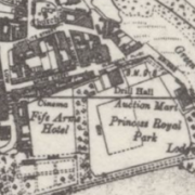 A 1940 map showing Banff Drill Hall