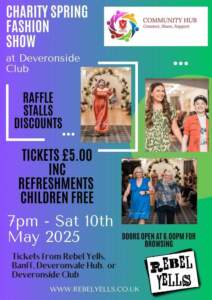Poster advertising charity fashion show