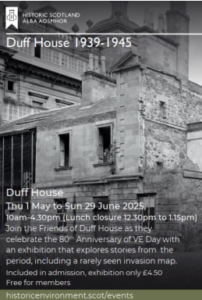 Poster with Image of Duff House during World War II