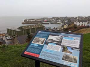 Banff & Macduff Heritage Trail overlooking Macduff Harbour